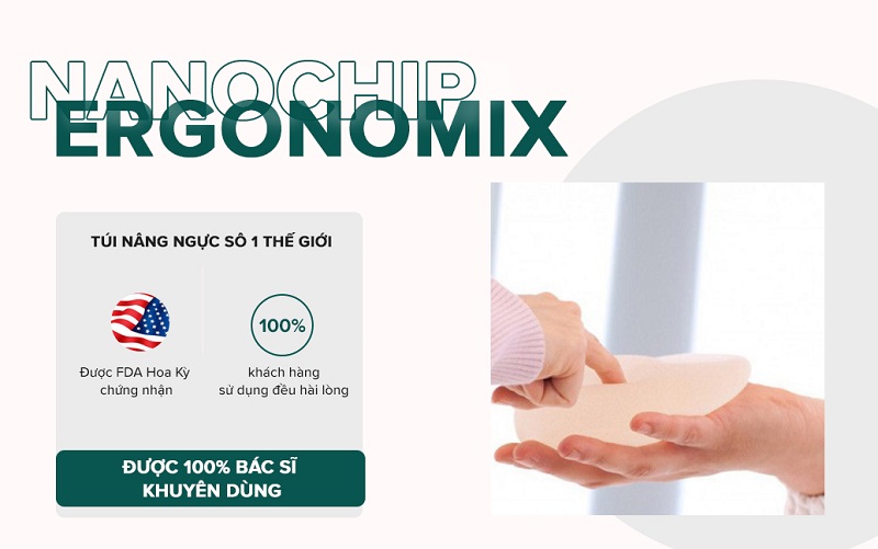nâng ngực túi Nanochip Ergonomix - Bác sĩ Khải